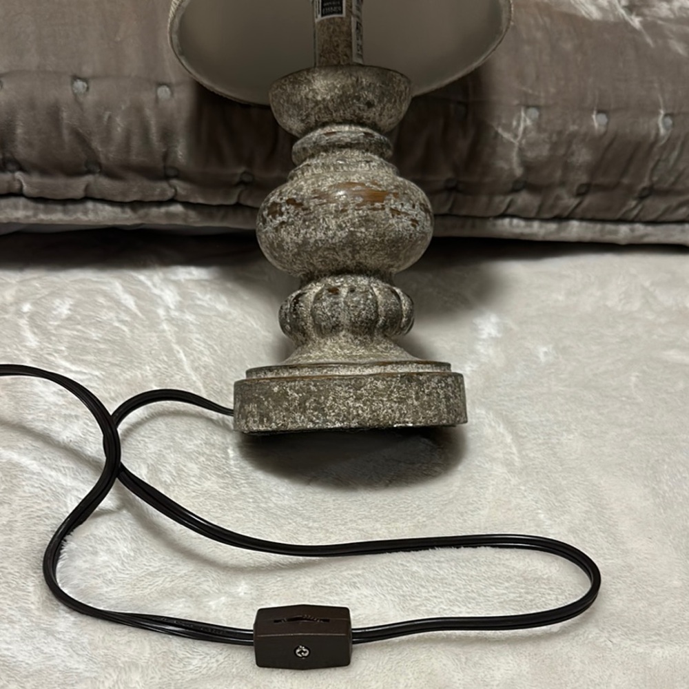 Rustic Beige Table Lamp - Picture 4 of 4